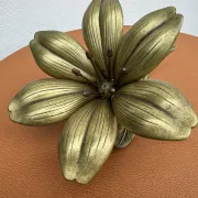 Ashtray flower solid brass 1960s
