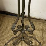 Art Deco wrought iron floor lamp base from the 1940s