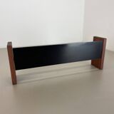 cubic Large 38cm Teak and Metal adjustable wall light element, Germany 1950s