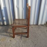 Wooden and cane children's chair