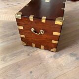 Coffret colonial ancien en teck