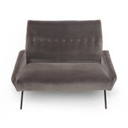 Two-seater velvet sofa by Felice Rossi, 1950s.