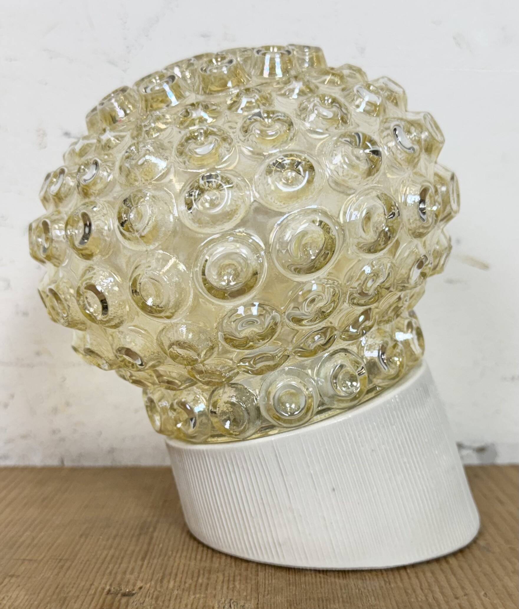 Vintage White Porcelain Wall Light, 1970s