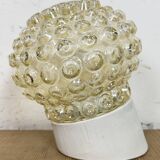 Applique murale vintage en porcelaine blanche, années 1970