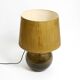 Grande lampe de table Putzler élégante des années 1970 avec corps en verre illuminé.