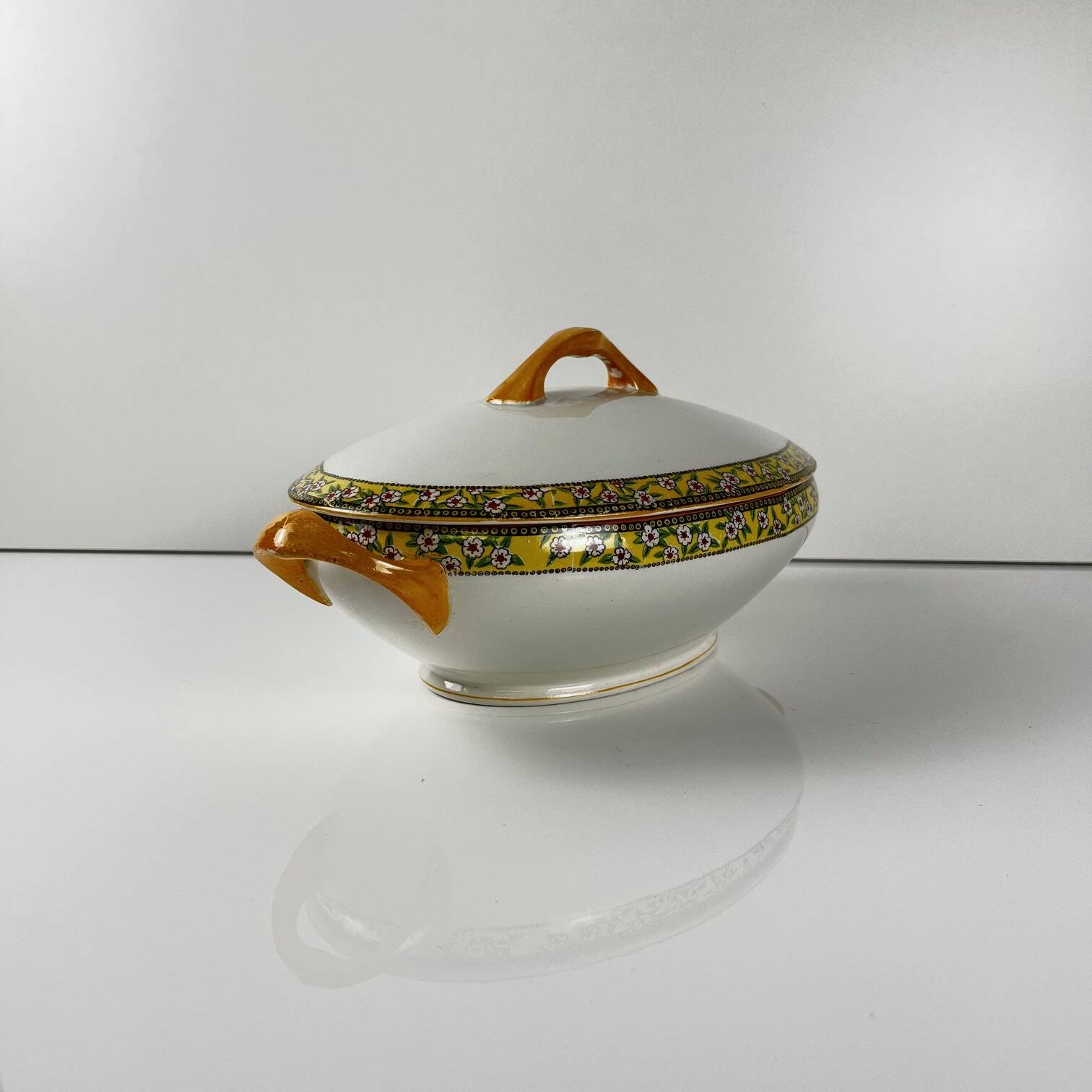 "Yvonne" iron earth soup tureen, Orchies, early 20th century