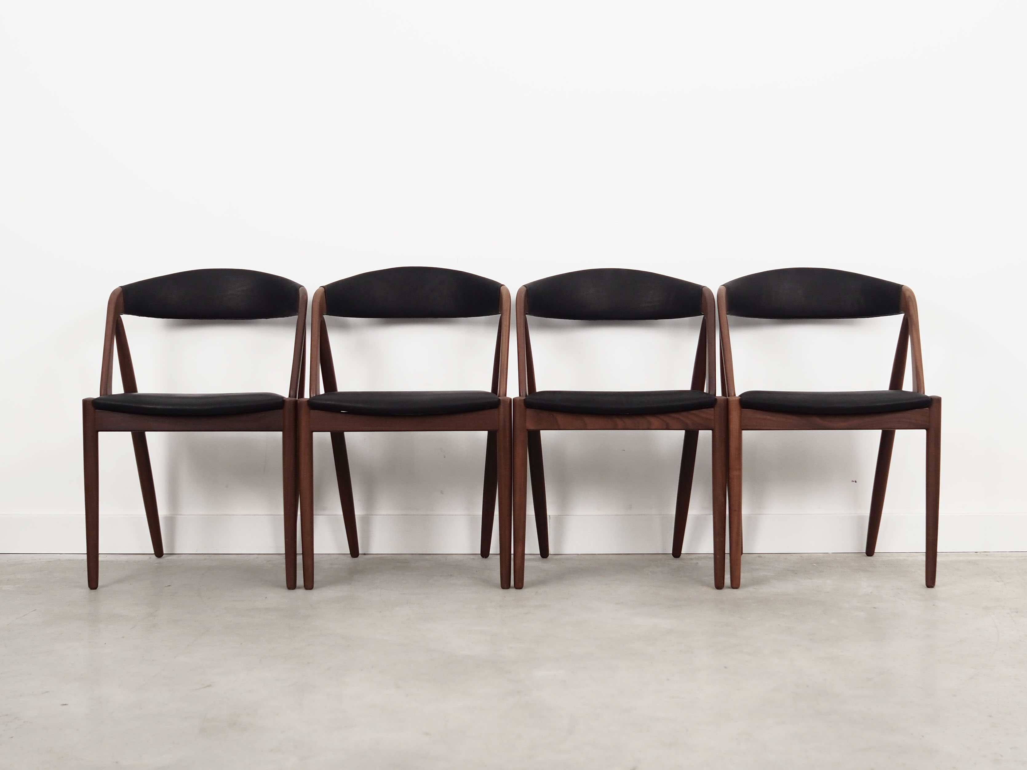 Lot de 4 chaises de Kai Kristiansen 1970
