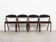 Lot de 4 chaises de Kai Kristiansen 1970