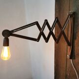 Danish teak scissor wall light circa 1960