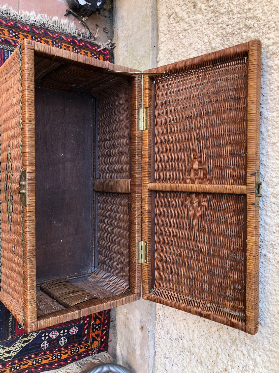 Vintage wicker chest