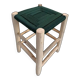 Contemporary Moroccan stool handmade in nylon rope and wood