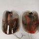 Glass wall lamps designed by per lutken for holmegaard Denmark 1970s