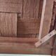 Art Deco design bench in wood and fabric - 1930s/40s