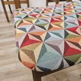 1950s Beech Dining Chairs with Geometric Seat