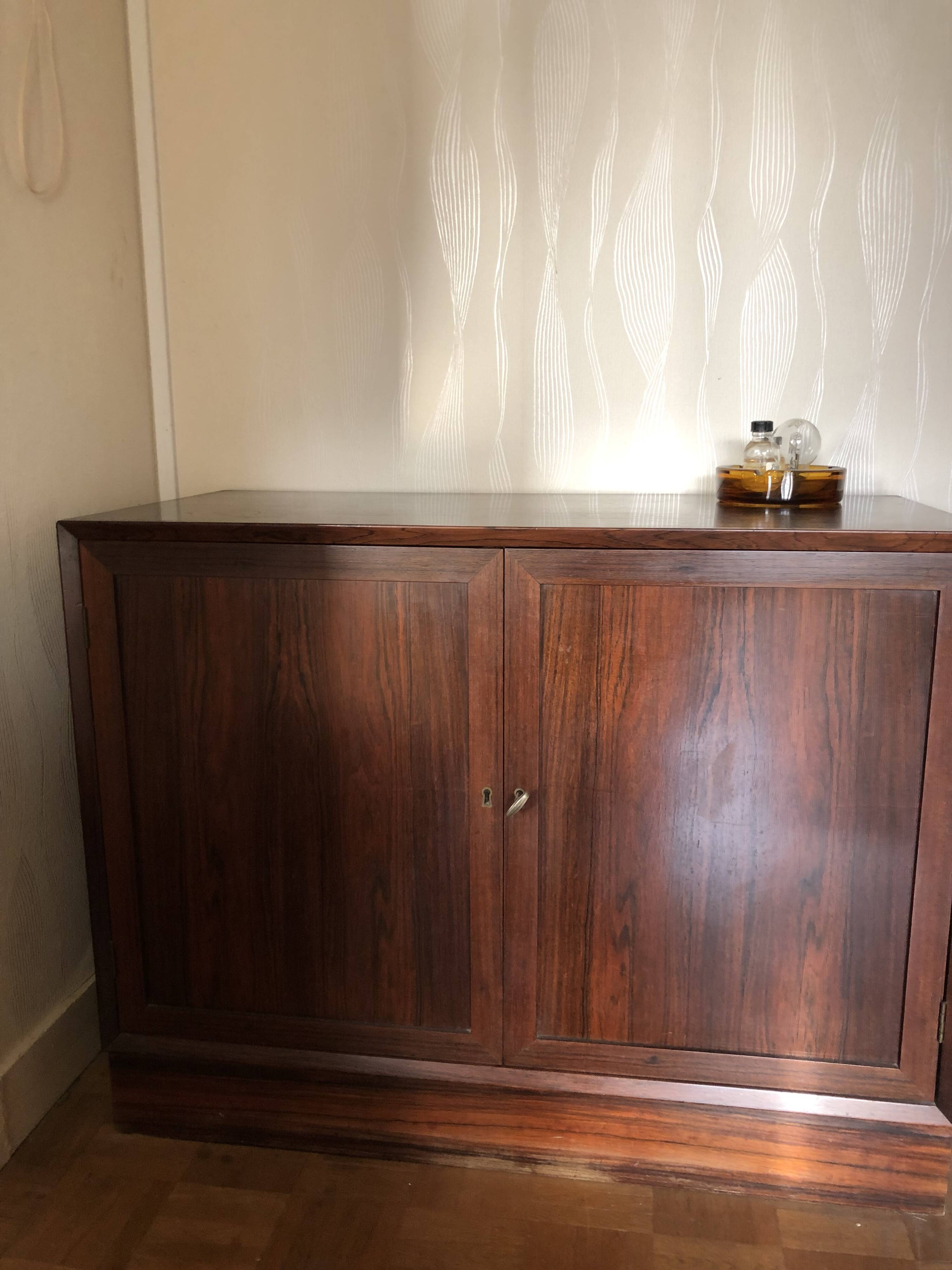 Library set/Dish cabinet rosewood Danish manufacture