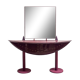 Console with postmodern mirror by Saporiti Italia, 80s