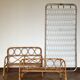 Rotin and bamboo bed