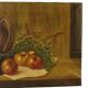 Still Life Fruit with a Jug Oil on Canvas Painting Signed