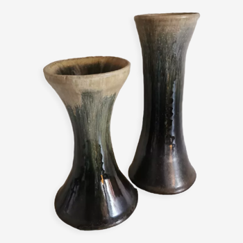 Pair of vases from the Borne circa 1980