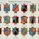 Engraving • Dignity, heraldic coat of arms 1 • Original and vintage poster from 1898