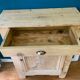 Old weathered wooden jam maker