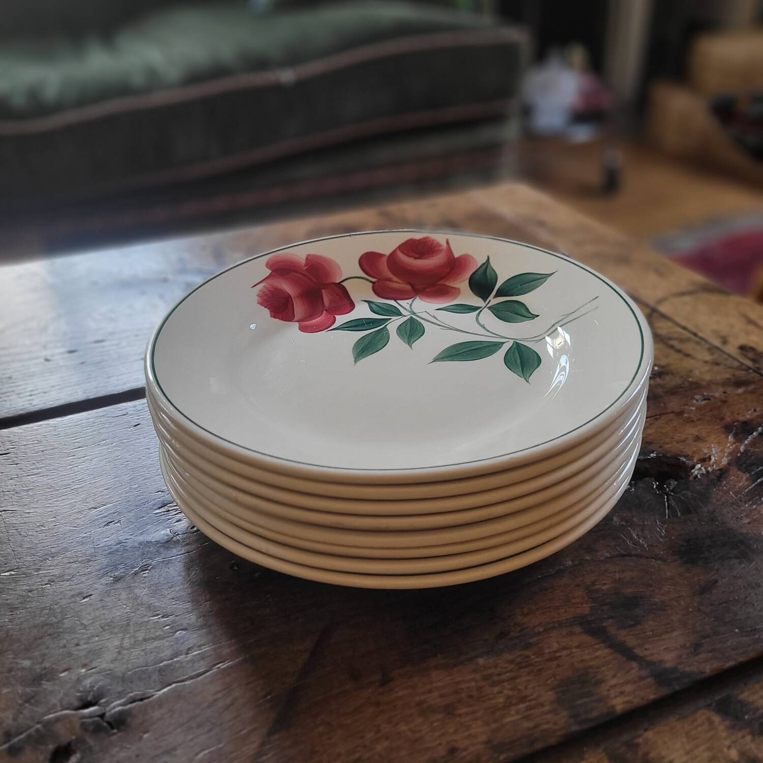 Vernon dinner plates – H.B.C. – 1940s