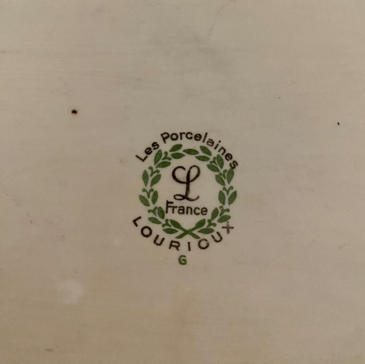 1 Louroux porcelain serving dish