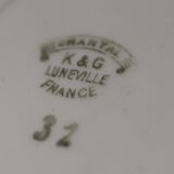 Lot de 7 assiettes K&G Lunéville