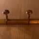 Old wooden wall coat rack