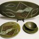 Vintage fish service NIDERVILLER , PLAT + 12 plates + sausages