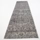 3x10 Gray & Black Vintage Runner Rug, 84x291Cm