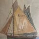 Huile sur toile bateau de pêcheurs