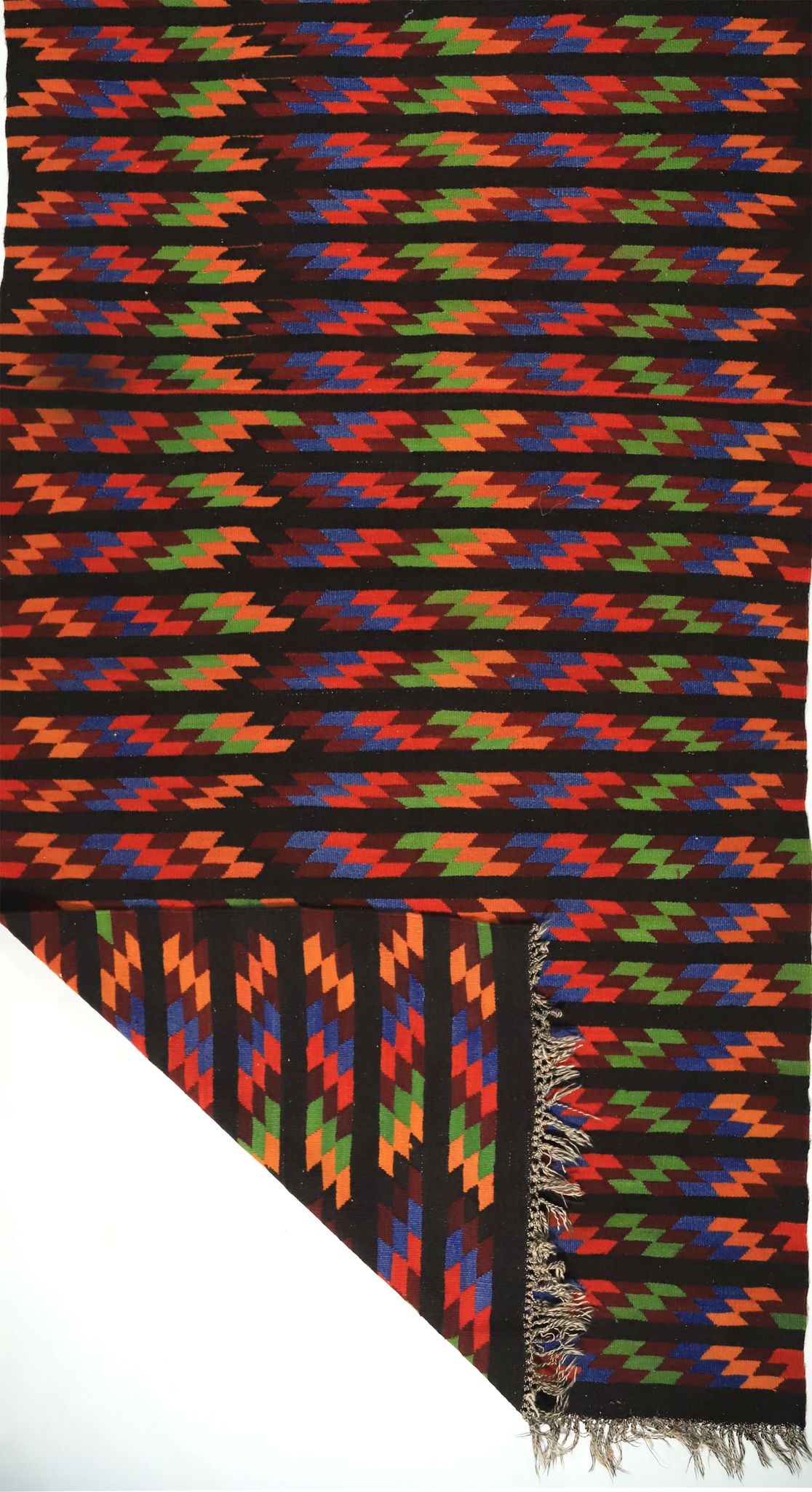 Anatolian handmade kilim rug 371 cm x 182 cm