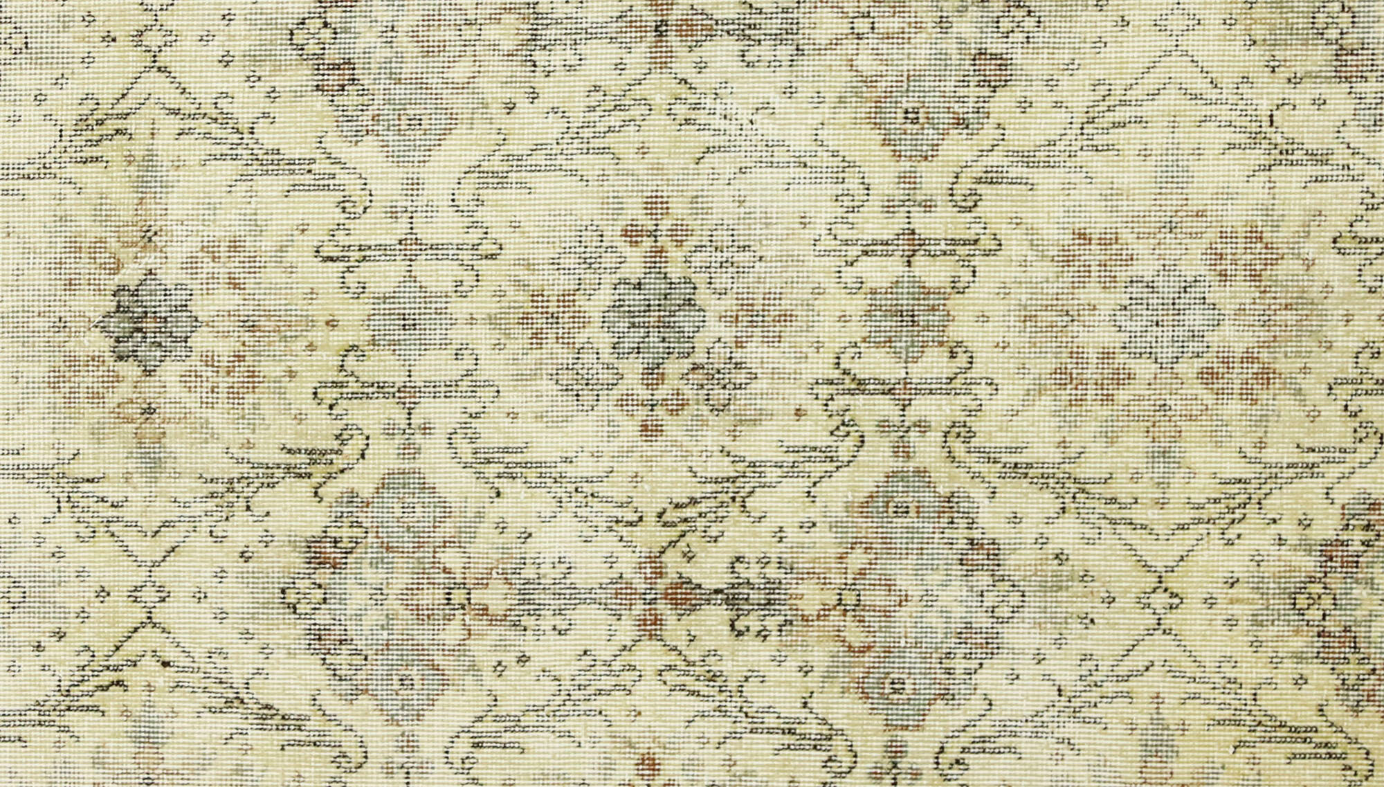 Anatolian handmade vintage rug 210 cm x 115 cm