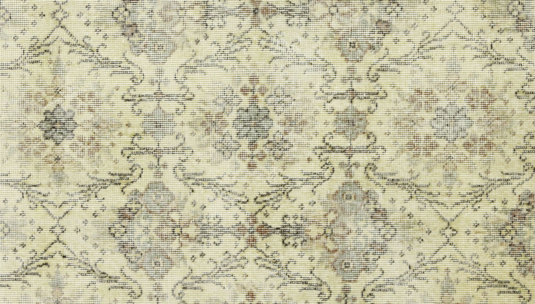 Anatolian handmade vintage rug 210 cm x 115 cm
