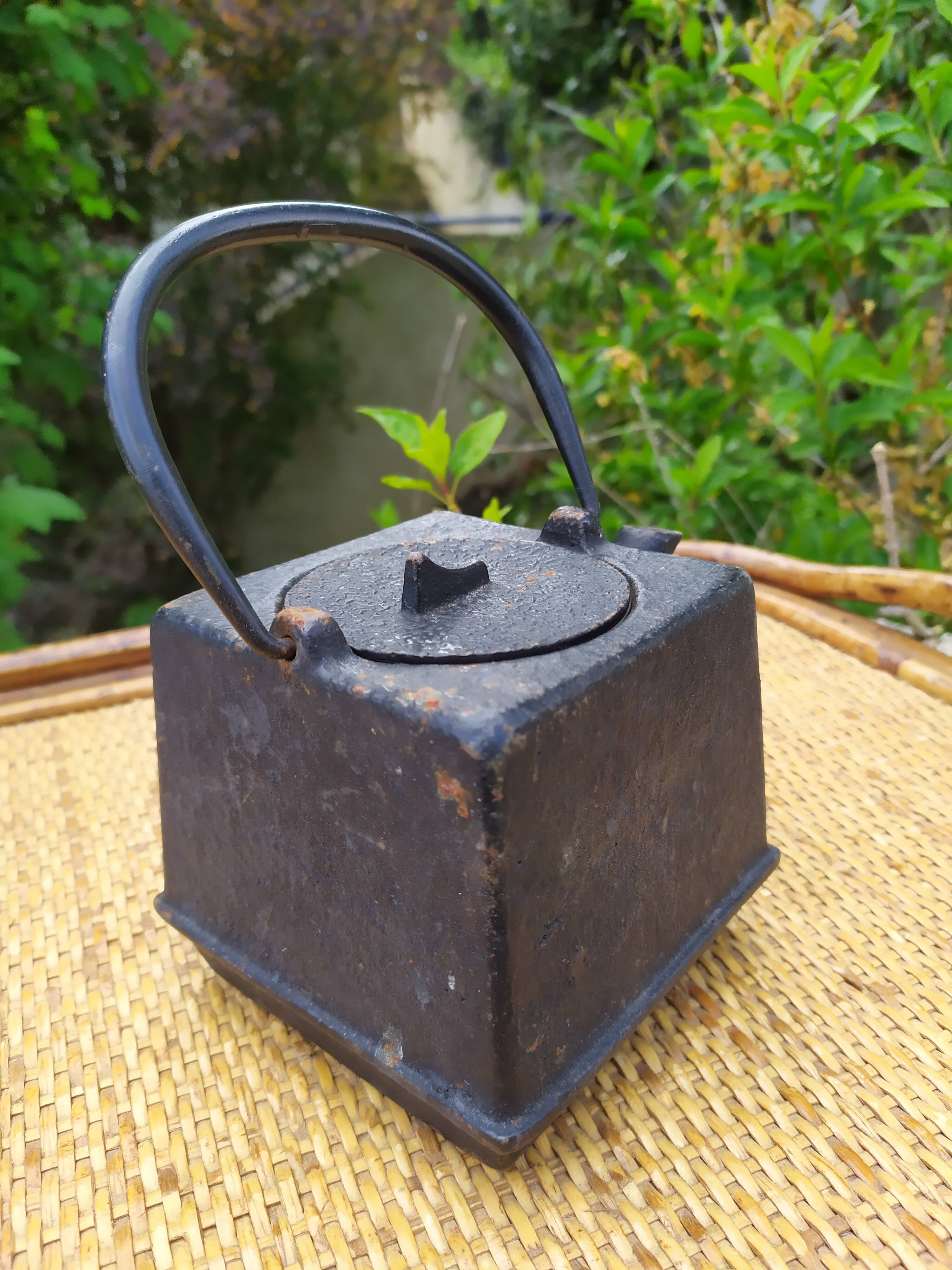 small cast iron teapot