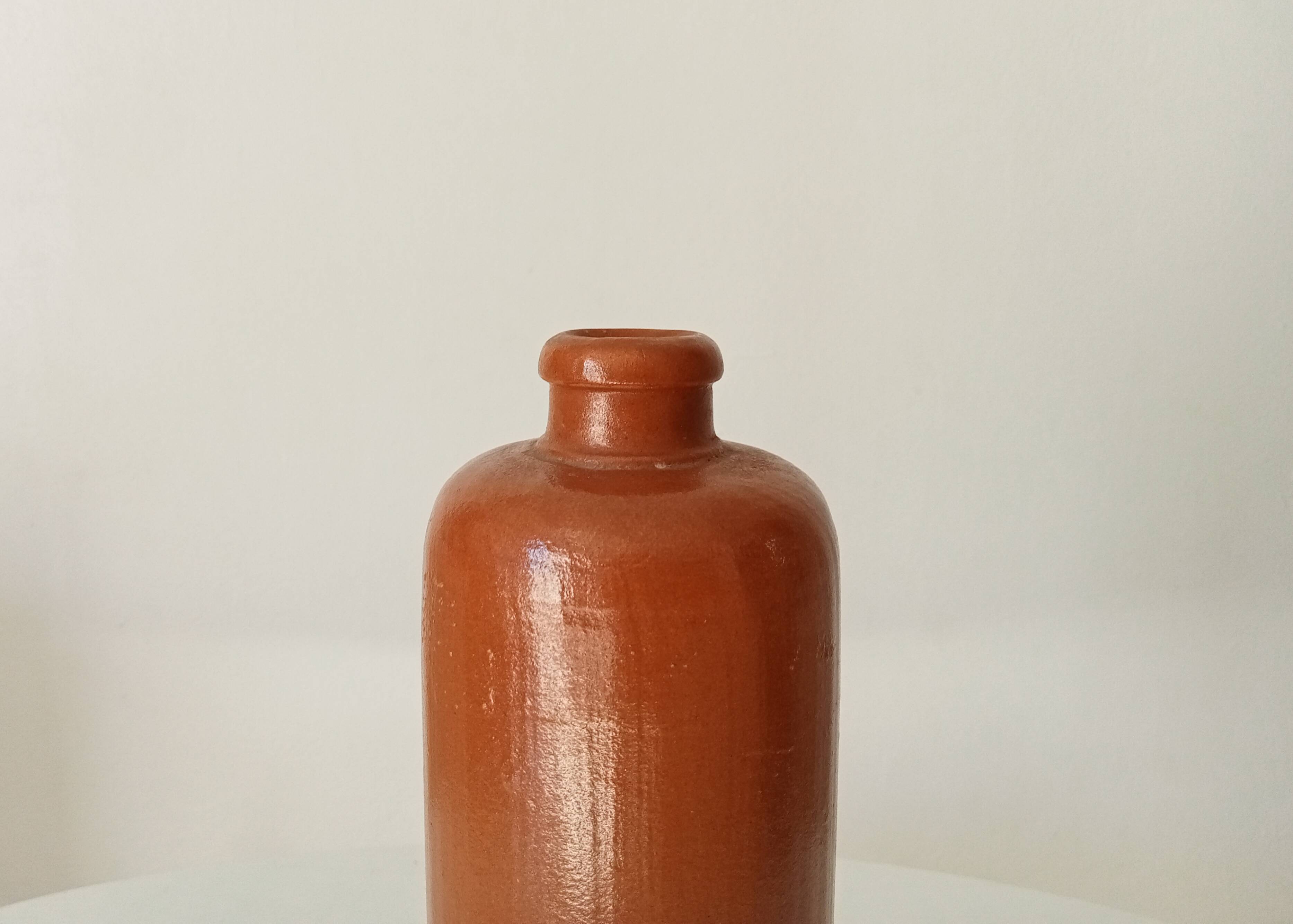 Antique glazed stoneware bottle