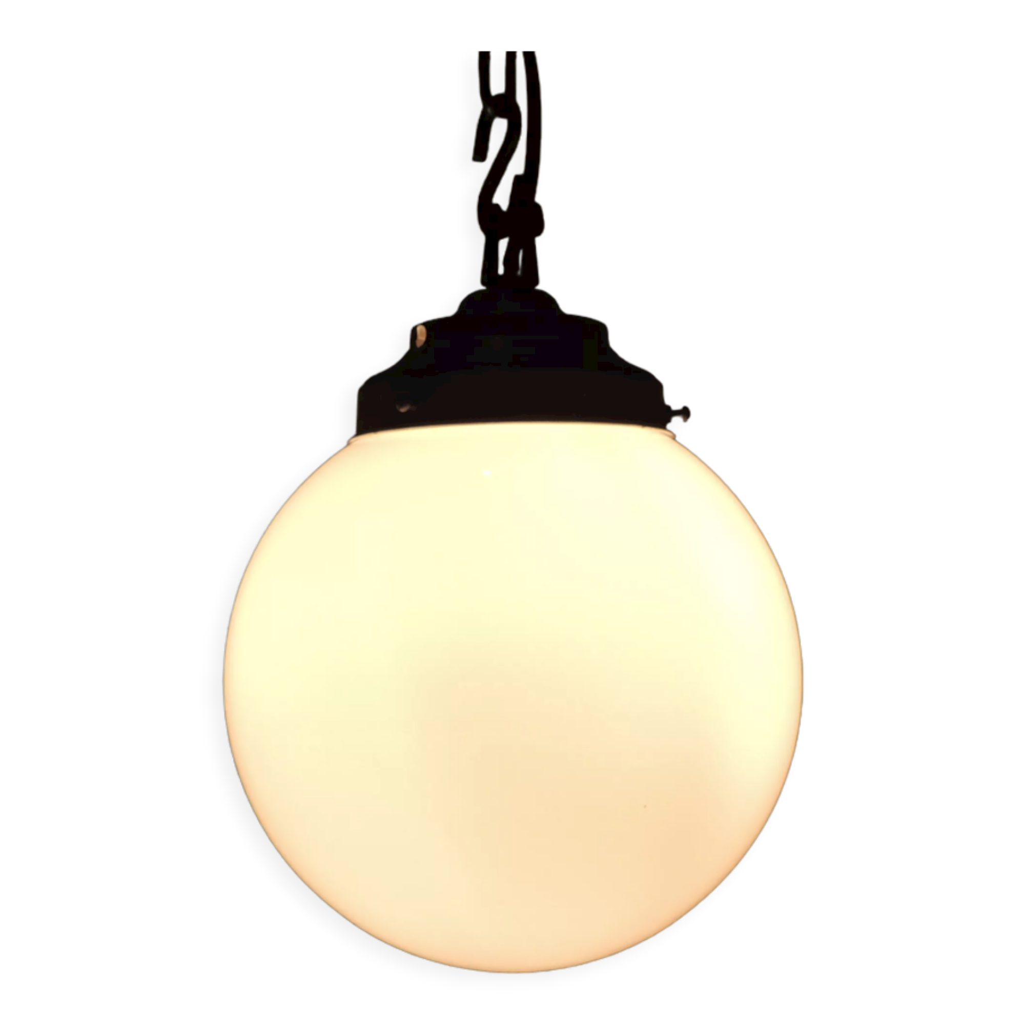 Suspension globe opaline vintage