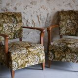 Paire de deux fauteuils anciens