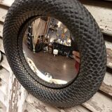 Black convex mirror 16 cm