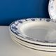 Lot de 5 assiettes en faïence ancienne Céranord St Amand - Made in France
