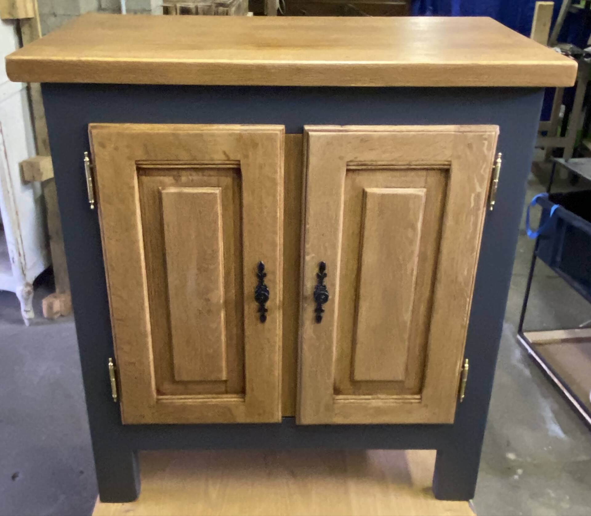 Low oak buffet refurbished – Chic Country / Modern Style