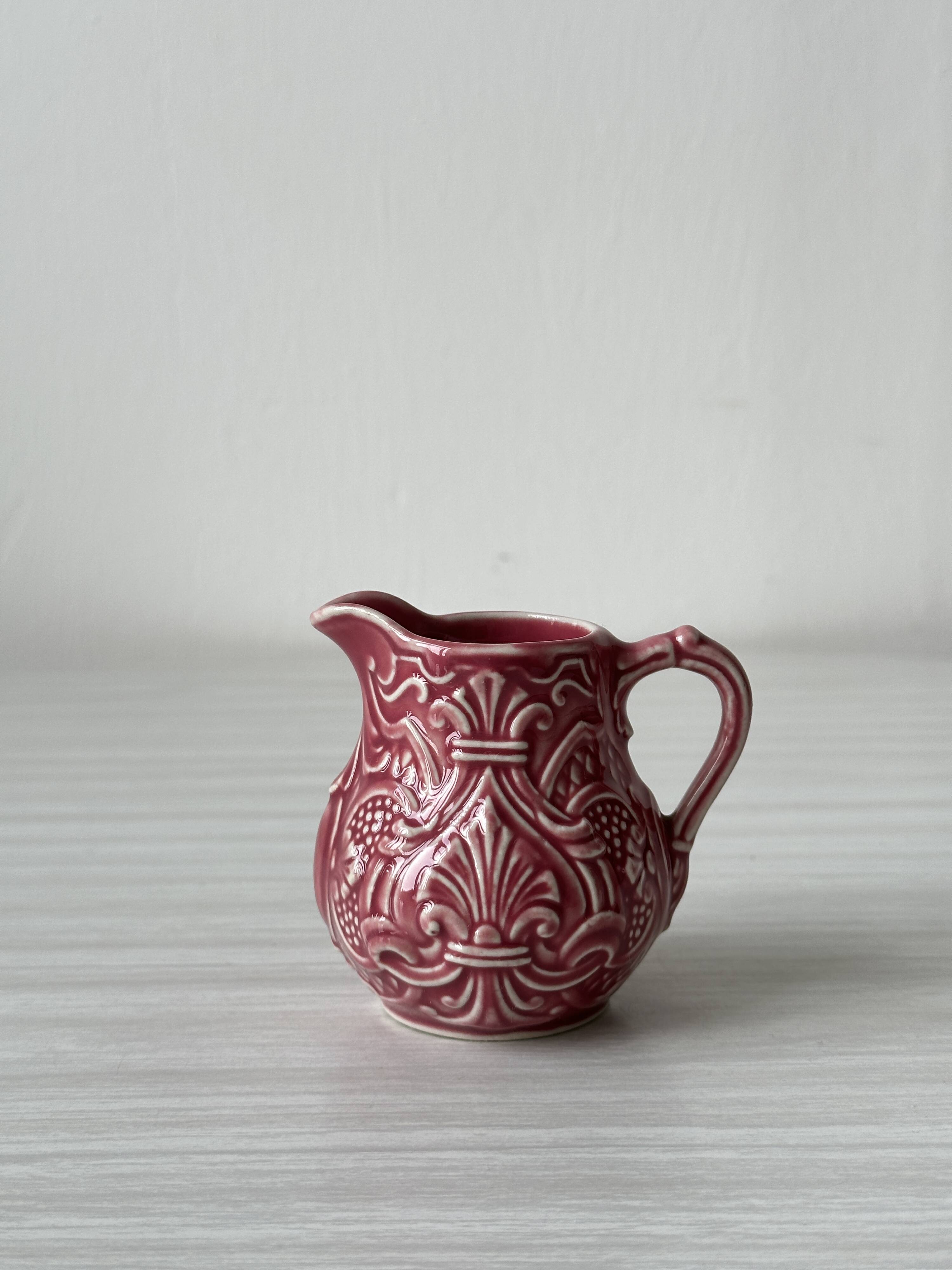 Pink slushy cream milk jug