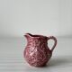 Pot à lait crème barbotine rose