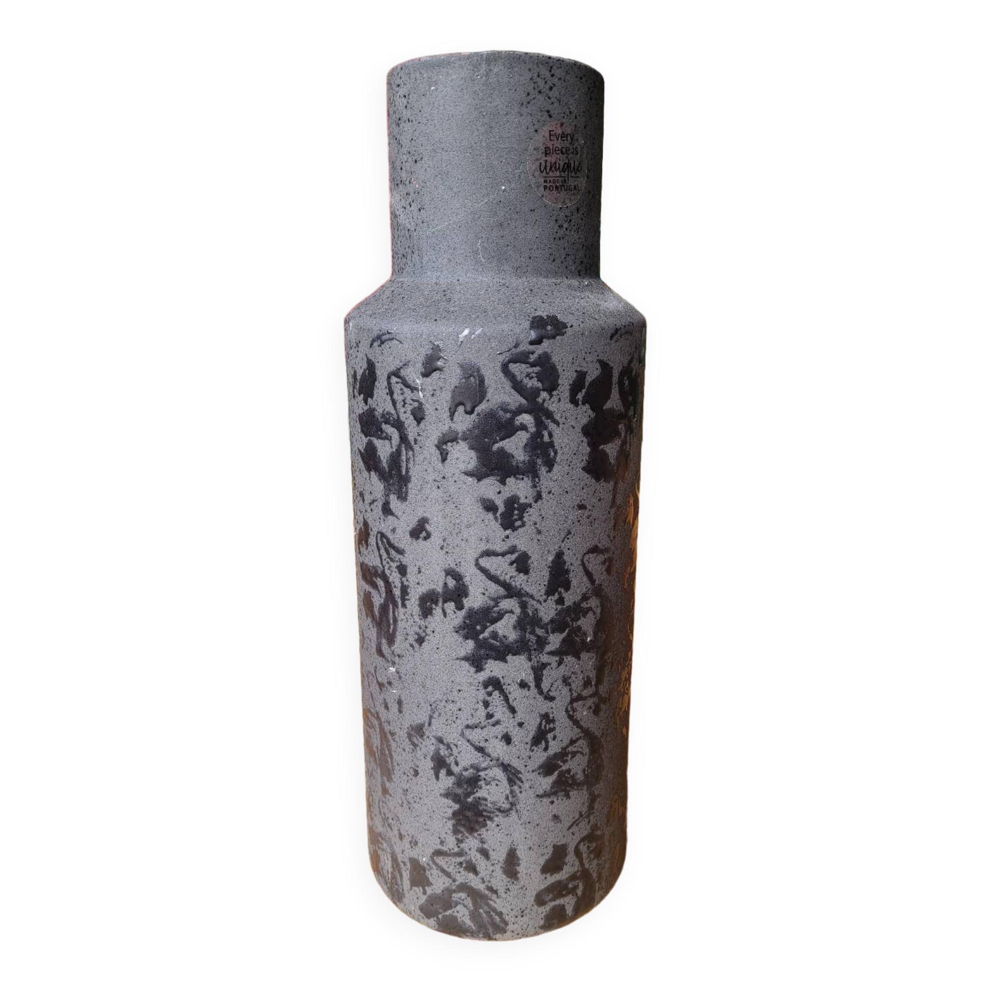 Large matte/glossy textured vase