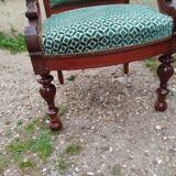 Pair of antique Louis XVI mahogany armchairs from the 19th century