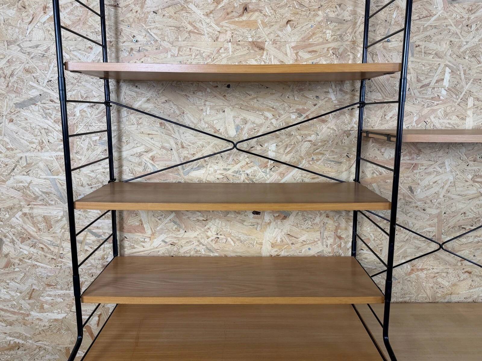 1960s 1970s Ash Shelving System Wall Unit from WHB Germany