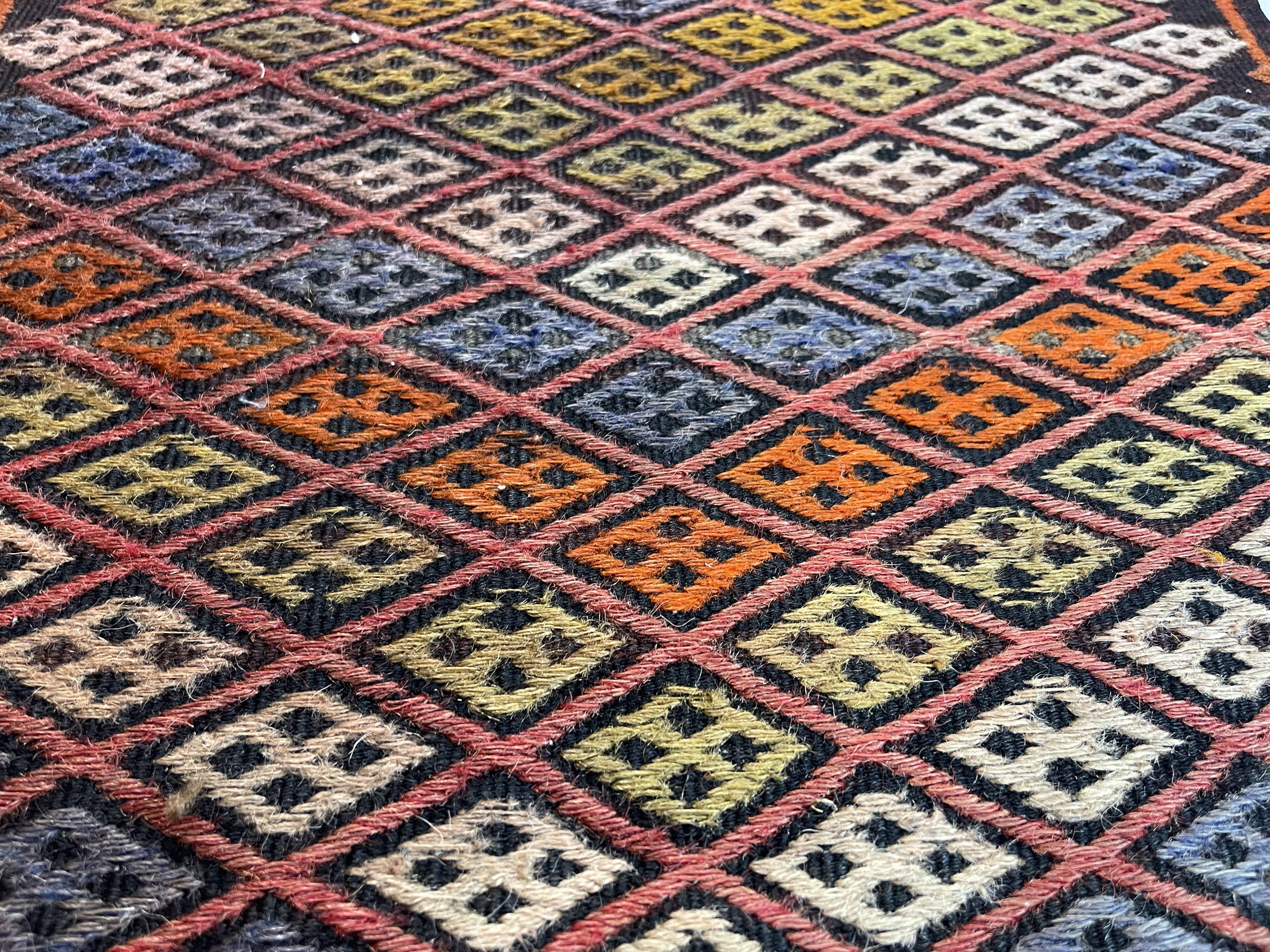 Vintage Turkish Kilim Rug , 77 x 50 cm