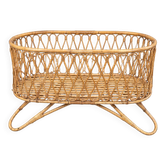 Berceau vintage en rotin – Années 60/70