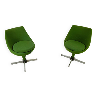 Pair of polaris chairs by Pierre Guariche for Meurop, 1960s